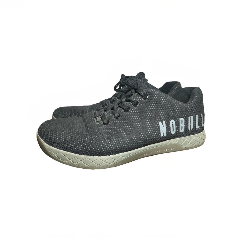 NOBULL Black SuperFabric Lace Up‎ Low Top Training Crossfit Shoes W 8 M 6.5